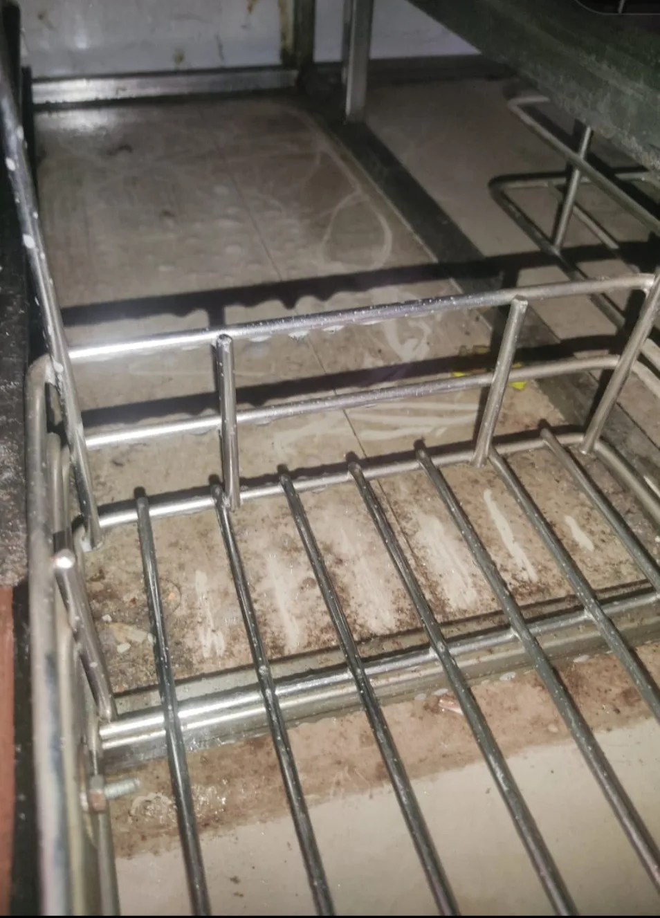 Before deep cleaning: greasy, dust-caked kitchen basket during a 2 bhk furnished home deep cleaning in mumbai in Mumbai